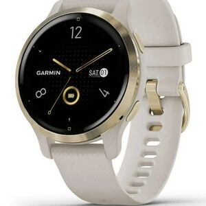 Garmin Gold and Cream Smartwatch with Elegant Design